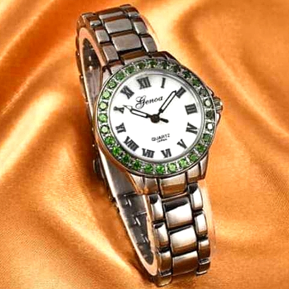 GENOA Chrome Diopside Miyota Japanese Movement Watch - Picture 2 of 7